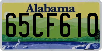 AL license plate 65CF610