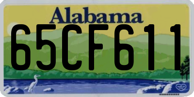 AL license plate 65CF611