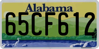 AL license plate 65CF612