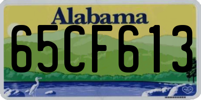 AL license plate 65CF613