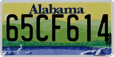 AL license plate 65CF614