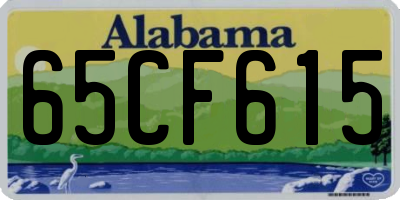 AL license plate 65CF615
