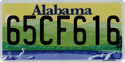 AL license plate 65CF616