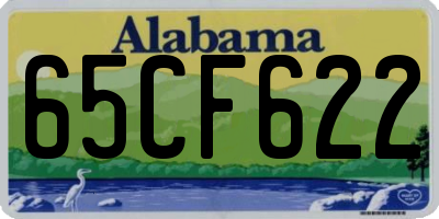 AL license plate 65CF622