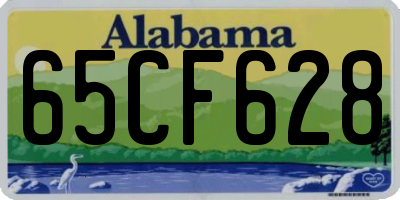 AL license plate 65CF628