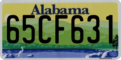 AL license plate 65CF631