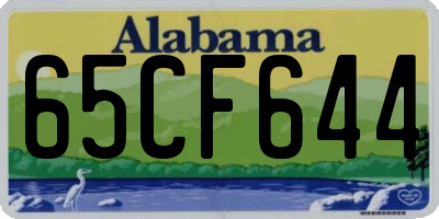 AL license plate 65CF644