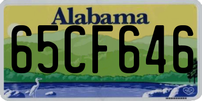 AL license plate 65CF646