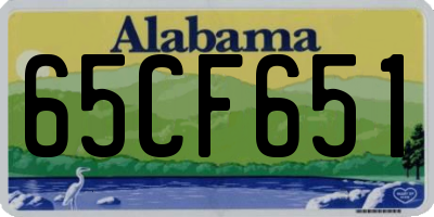 AL license plate 65CF651