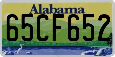 AL license plate 65CF652