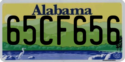AL license plate 65CF656