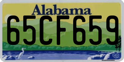 AL license plate 65CF659