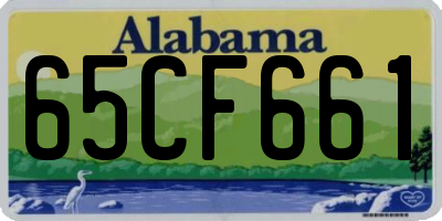 AL license plate 65CF661