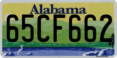 AL license plate 65CF662