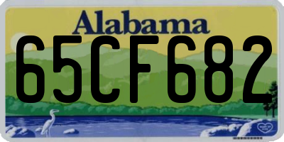 AL license plate 65CF682