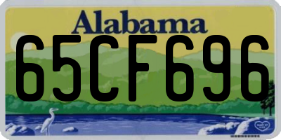 AL license plate 65CF696