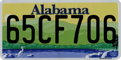 AL license plate 65CF706