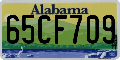 AL license plate 65CF709