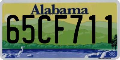 AL license plate 65CF711