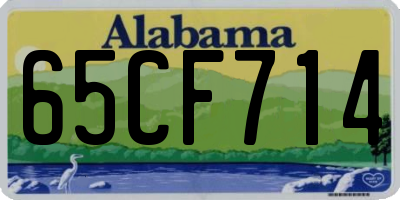 AL license plate 65CF714