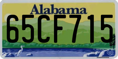 AL license plate 65CF715