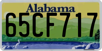 AL license plate 65CF717