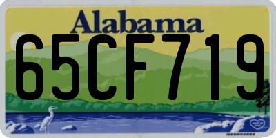 AL license plate 65CF719