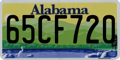 AL license plate 65CF720