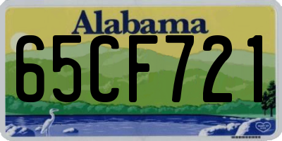 AL license plate 65CF721