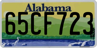 AL license plate 65CF723