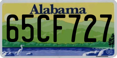 AL license plate 65CF727
