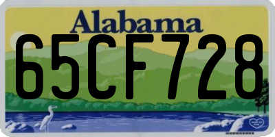 AL license plate 65CF728