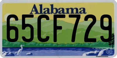 AL license plate 65CF729