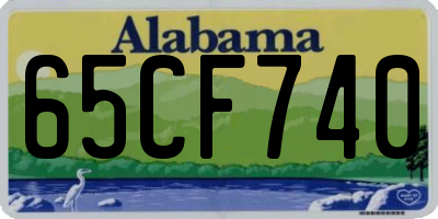 AL license plate 65CF740