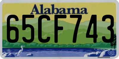 AL license plate 65CF743