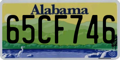 AL license plate 65CF746
