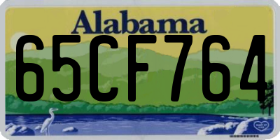 AL license plate 65CF764