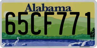 AL license plate 65CF771