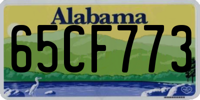AL license plate 65CF773