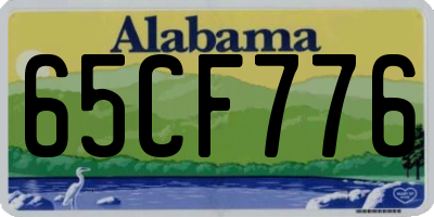 AL license plate 65CF776