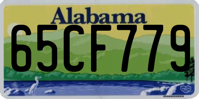 AL license plate 65CF779