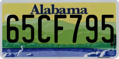 AL license plate 65CF795