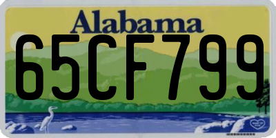 AL license plate 65CF799