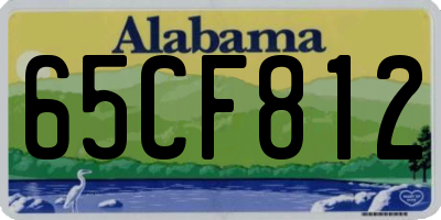 AL license plate 65CF812