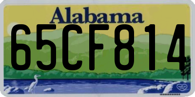 AL license plate 65CF814