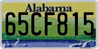 AL license plate 65CF815