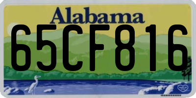 AL license plate 65CF816