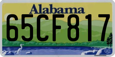 AL license plate 65CF817