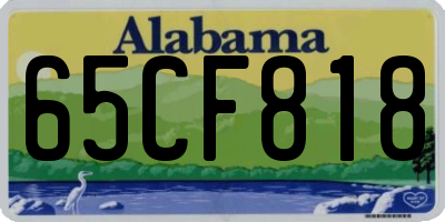 AL license plate 65CF818