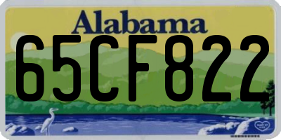 AL license plate 65CF822